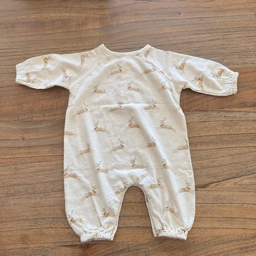 Rylee + Cru Reindeer Romper - Size 0-3m - Picture 2 of 4